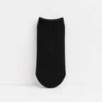 CouldNook Cozy Solid Ribbed Knit Ankle Socks - Everyday Drawer Basic