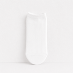CouldNook Cozy Solid Ribbed Knit Ankle Socks - Everyday Drawer Basic