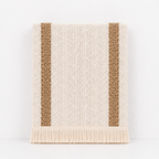 CouldNook Linen Cotton Table Runner - Boho Striped Tassel Decor