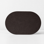 CouldNook Oval PU Leather Placemat- Waterproof Table Mat