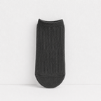 CouldNook Cozy Solid Ribbed Knit Ankle Socks - Everyday Drawer Basic