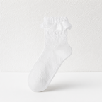 CouldNook Ruffle Cuff Ankle Socks - Gentle Shoe Accent