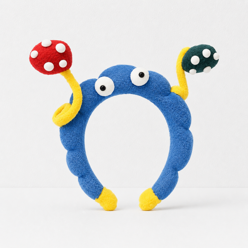 CouldNook Big Eye Plush Headband - Soft Hair Accessory