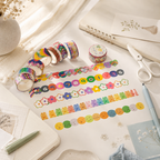 CouldNook Cartoon Washi Tape - Aesthetic Hand-Drawn Stickers (木木0603-8PA6HSK10)