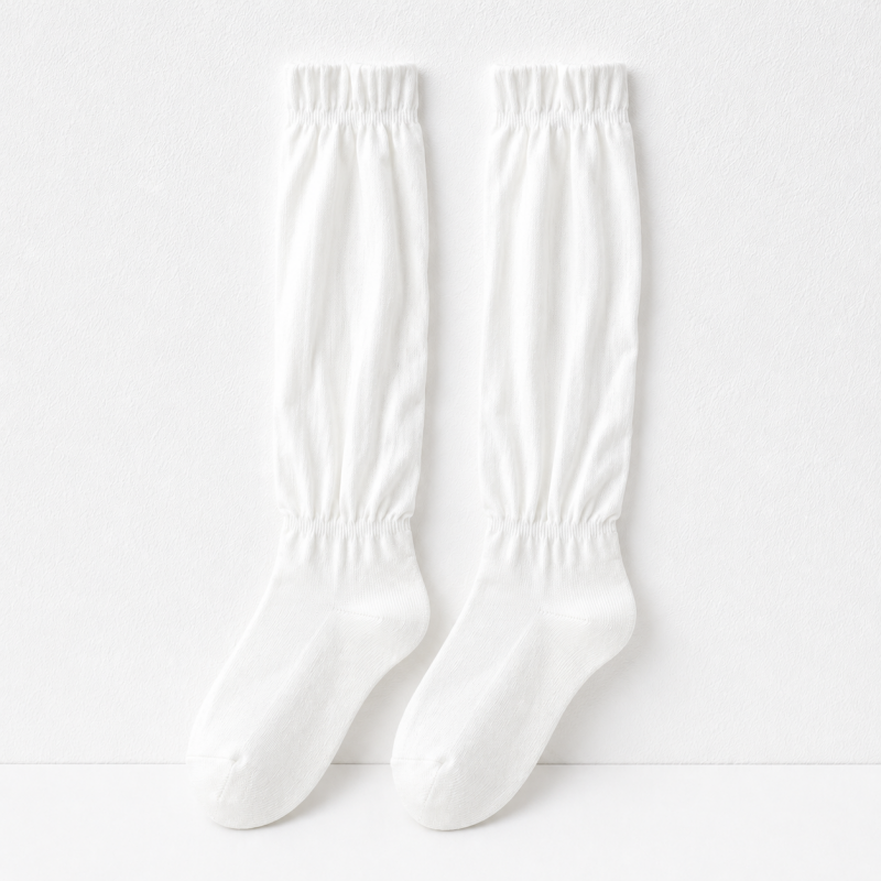 CouldNook Cozy Textured Slouch Crew Socks - Everyday Lounge Accent