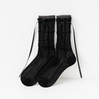 CouldNook Lace Edge Slouch Socks - Gentle Layering Pair