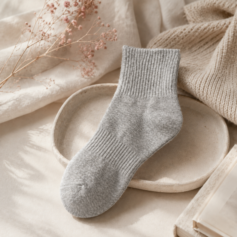 CouldNook Men Solid Crew Socks - Home Wardrobe Organizer