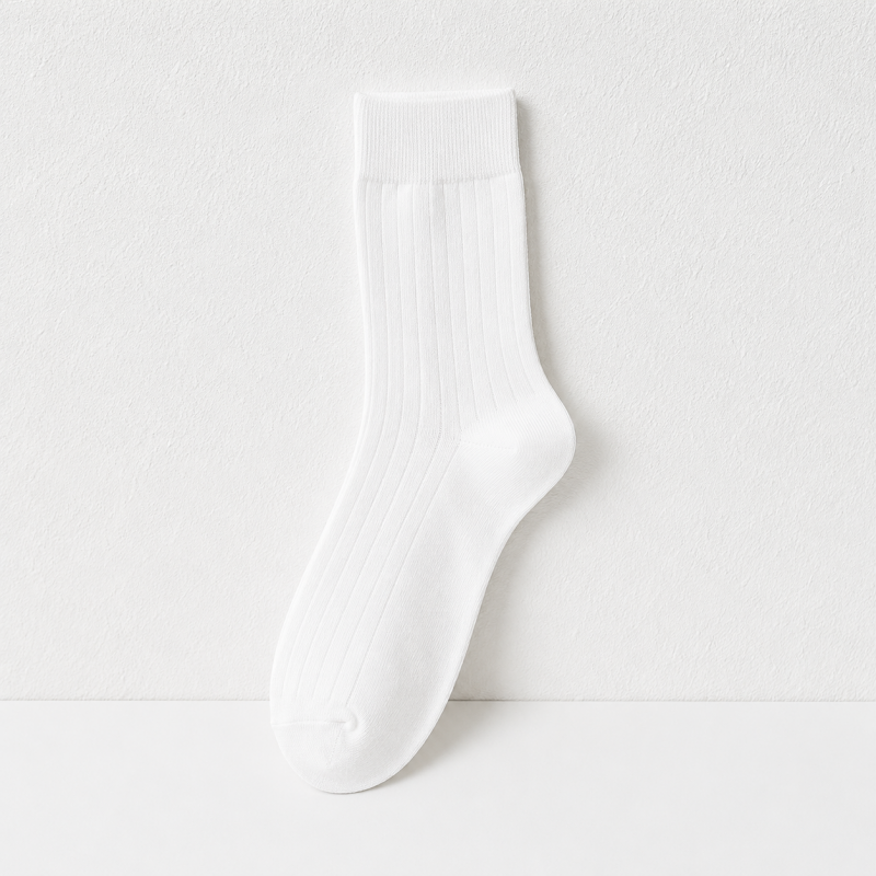 CouldNook Ribbed Bow Accent Crew Socks - Daily Wardrobe Helper