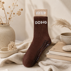 CouldNook No Silicone Dots Pilates Crew Socks - Home Studio Accent