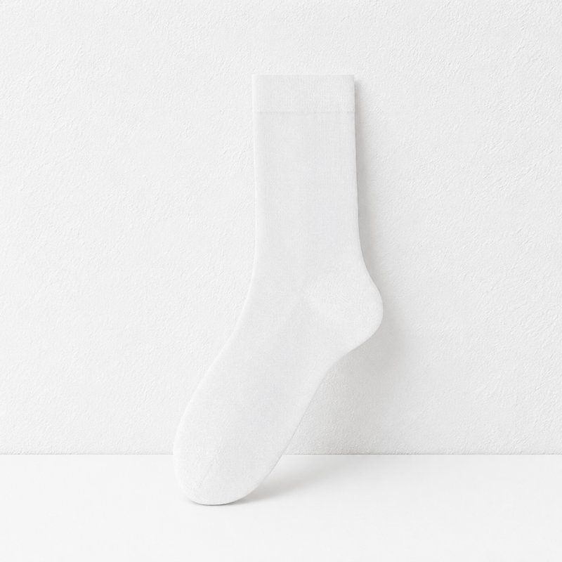 CouldNook Combed Cotton Crew Socks - Everyday Home Pair