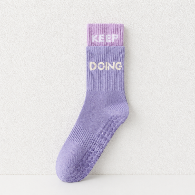 CouldNook Cozy Over-Knee Grip Socks - Soft Movement Accent