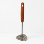 CouldNook Wood Handle 304 Stainless Steel Potato Masher - Kitchen Prep Tool