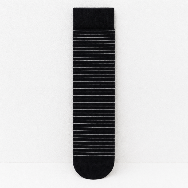 CouldNook Ribbed Neutral Crew Socks - Everyday Boot Accent