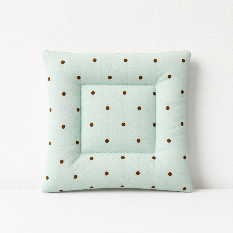 CouldNook Polka Dot Quilted Fabric Placemat - Tabletop Home Coaster