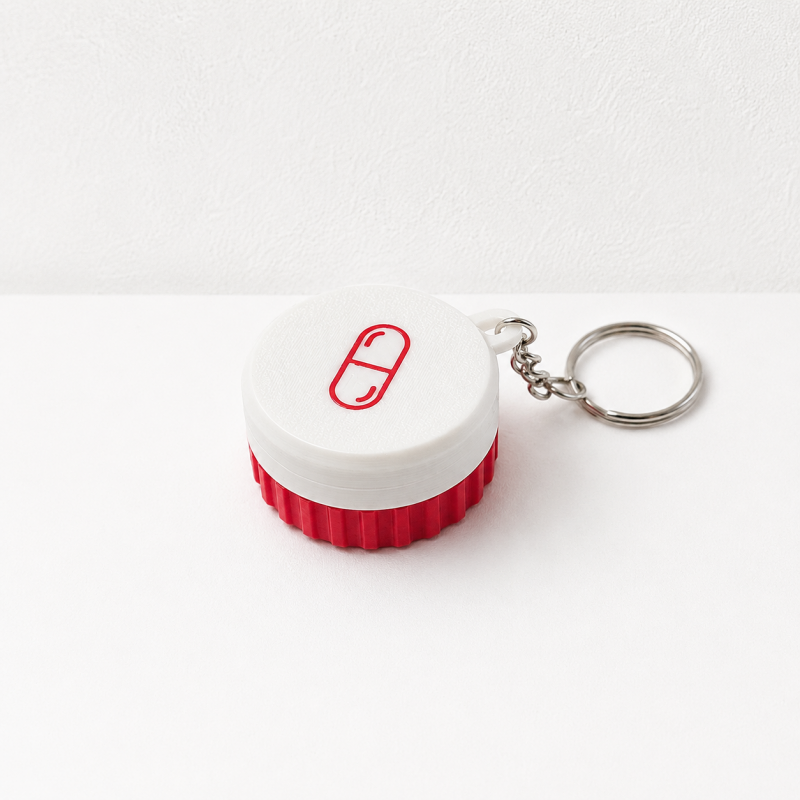 CouldNook Mini Keychain Pill Case - Small Table Organizer