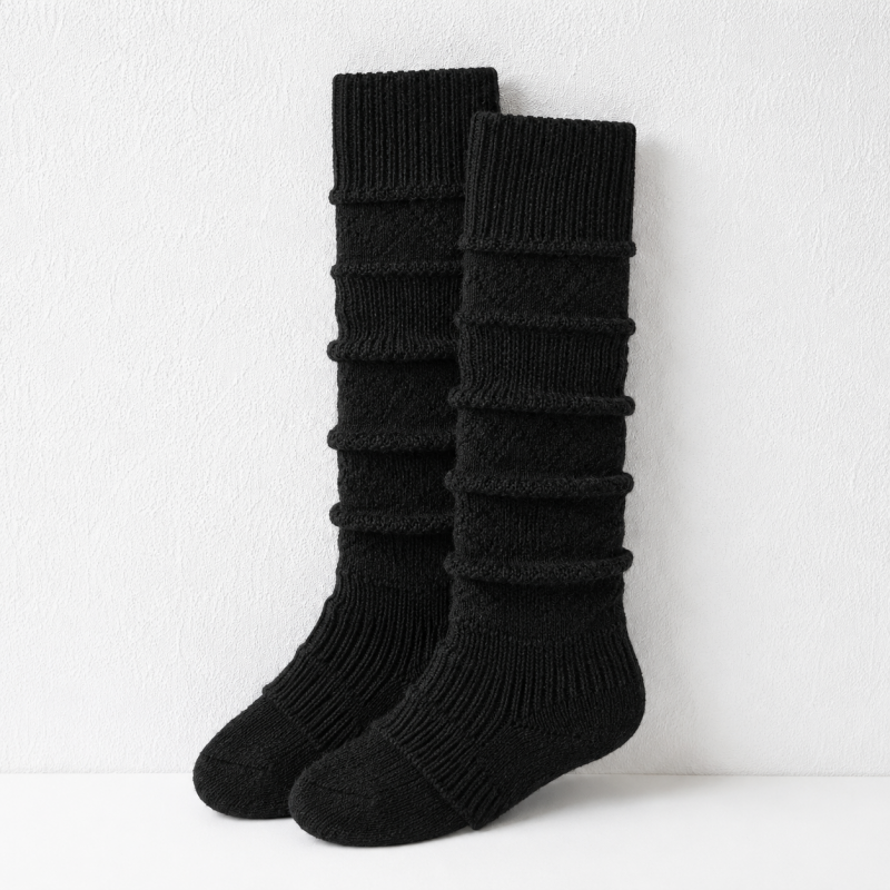CouldNook Cozy Ribbed Slouch Leg Warmers - Warm Layering Accent