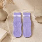 CouldNook Grip Striped Crew Socks - Home Studio Accent