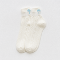 CouldNook Cozy Bow Motif Ankle Socks - Soft Drawer Accent