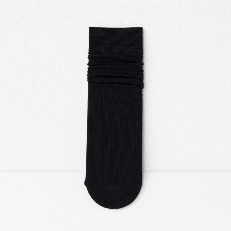 CouldNook Cozy Ribbed Solid Crew Socks - Drawer Display Accent