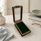 CouldNook Rectangle Travel Jewelry Box - Portable Jewelry Organizer