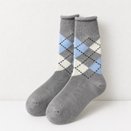 CouldNook Cozy Ribbed Pattern Crew Socks - Everyday Outfit Accent