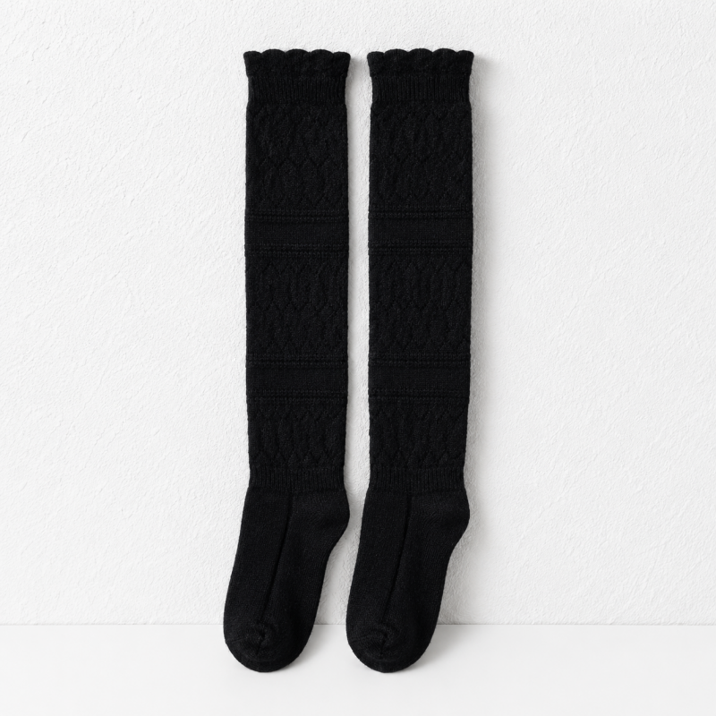 CouldNook Cable Knit Slouch Socks - Boot Layer Accent