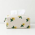 CouldNook Floral Embroidered Tissue Box - Aesthetic Luxe Storage Case