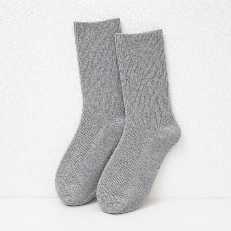 CouldNook Cozy Vertical Rib Crew Socks - Warm Everyday Accent