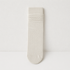CouldNook Cozy Solid Ribbed Crew Socks - Everyday Lounge Accent
