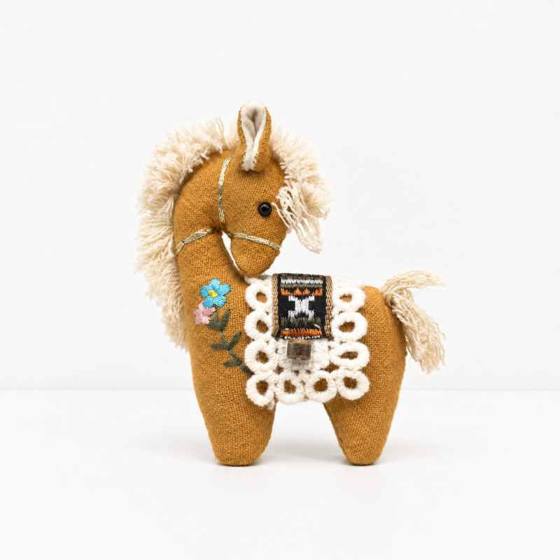 CouldNook Cotton Horse Fabric Pendant - Aesthetic Artisan Bag Charm
