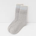 CouldNook Cozy Pattern Band Crew Socks - Warm Shoe Accent