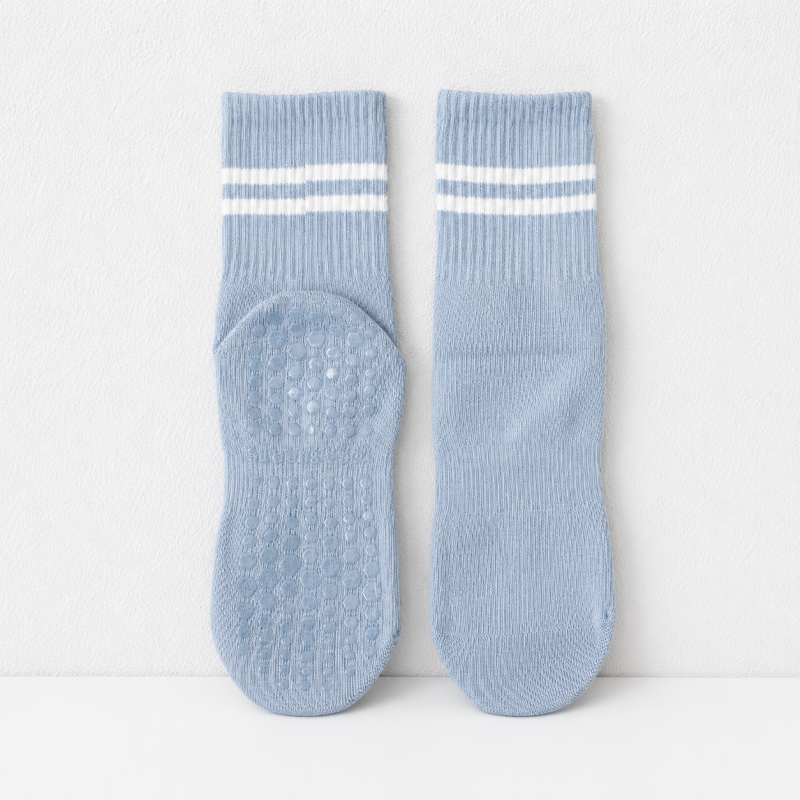 CouldNook Grip Striped Crew Socks - Home Studio Accent