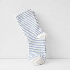 CouldNook Cozy Fine Stripe Crew Socks - Everyday Lounge Accent