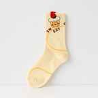 CouldNook Cozy Snack Motif Crew Socks - Playful Home Accent