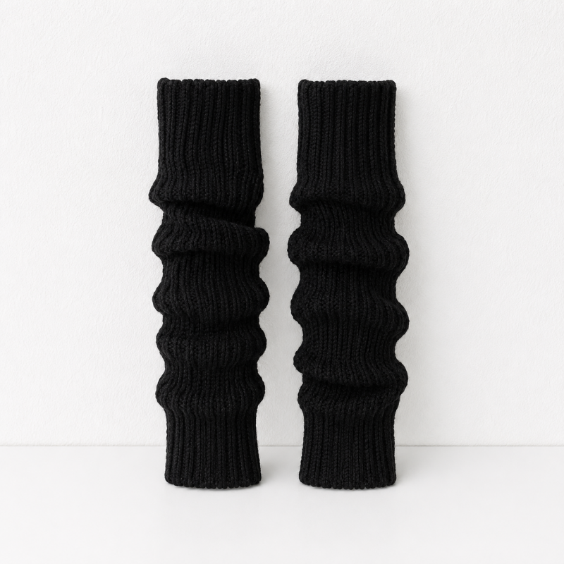 CouldNook 40CM Ribbed Slouch Leg Warmer Socks - Cozy Layering Accent