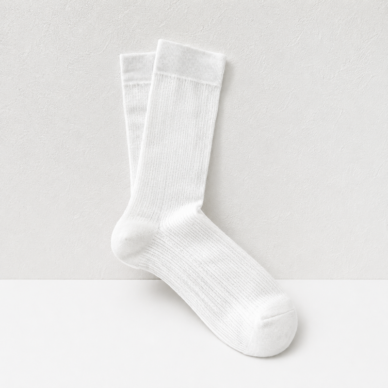 CouldNook Slouch Ribbed Mid-Calf Socks - Relaxed Footwear Accent