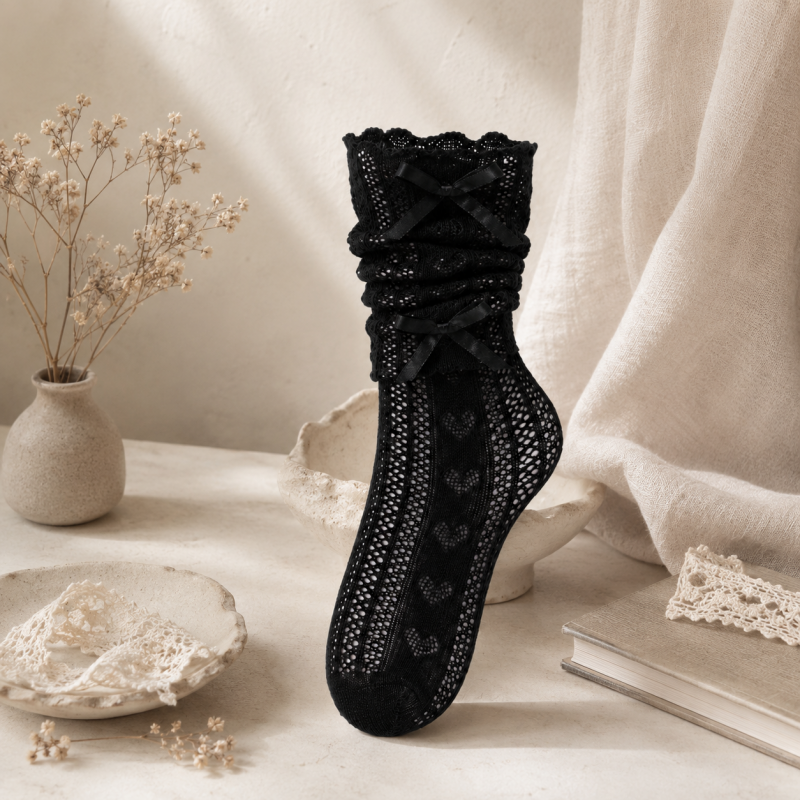 CouldNook Lace Ruffle Socks - Statement Shoe Accent