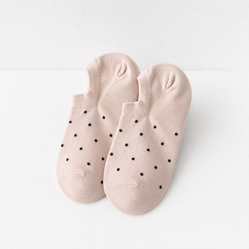 CouldNook Cozy Tiny Dot No-Show Socks - Low-Cut Drawer Accent