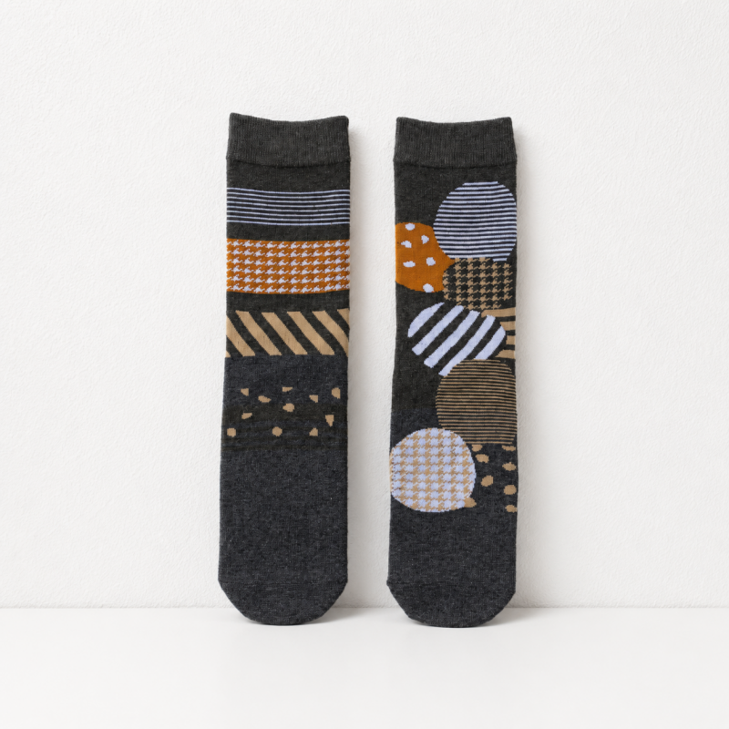 CouldNook Cozy Patterned Crew Socks - Seasonal Drawer Accent