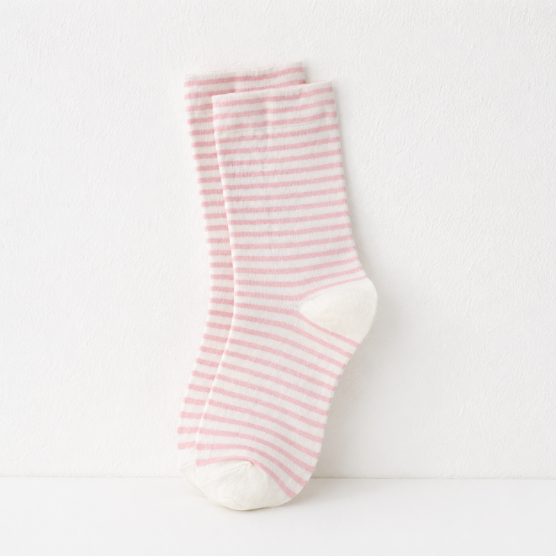 CouldNook Soft Stripe Crew Socks - Cozy Drawer Pair