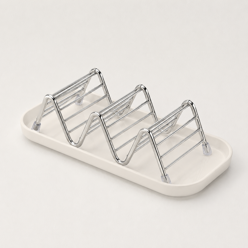 CouldNook Wave Stainless Steel Soap Rack - Bathroom Organizer