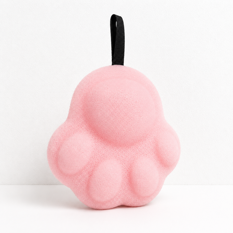CouldNook Paw Shape Baby Bath Sponge - Bath and Shower Accessory