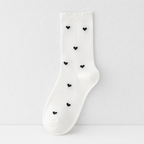 CouldNook Tiny Motif Ruffle Crew Socks - Shoe Styling Accent