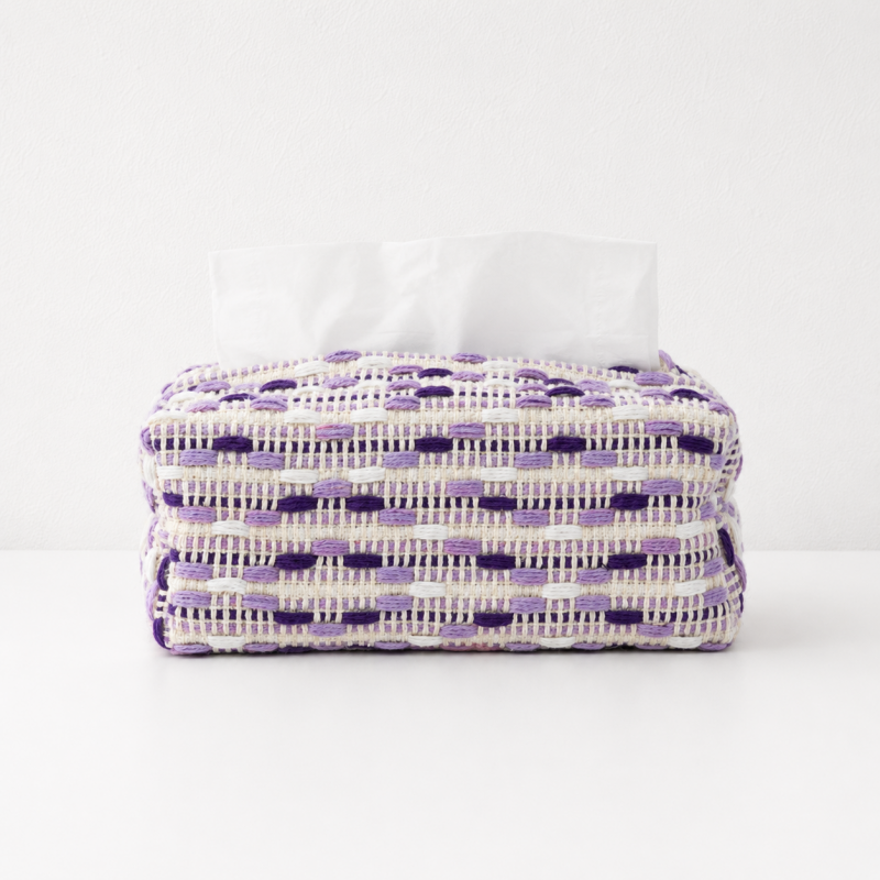 CouldNook Stripe Woven Tissue Bag - Aesthetic Fabric Storage Case