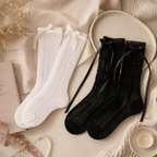CouldNook Lace Edge Slouch Socks - Gentle Layering Pair