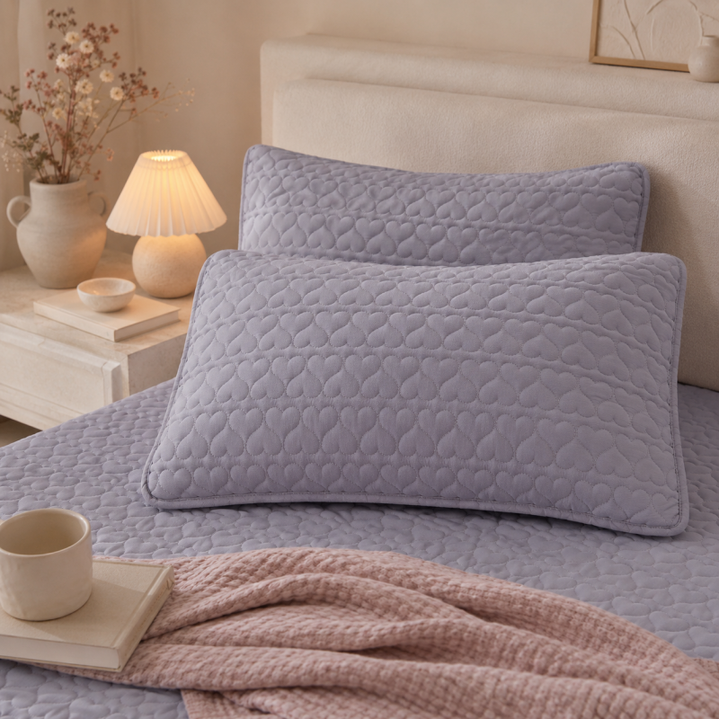 CouldNook Waterproof Quilted Pillow Protector 2PCS Set - Clean Sleep Sanctuary