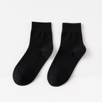 CouldNook Cozy Solid Mid Crew Socks - Soft Everyday Basic