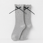 CouldNook Dot Texture Bow Ankle Socks - Daily Shoe Accent