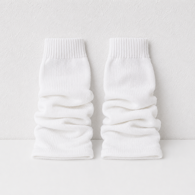 CouldNook Slouchy Ribbed Leg Warmer Socks - Layered Shoe Accent