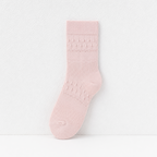 CouldNook Cozy Eyelet Ruffle Crew Socks - Sweet Drawer Accent